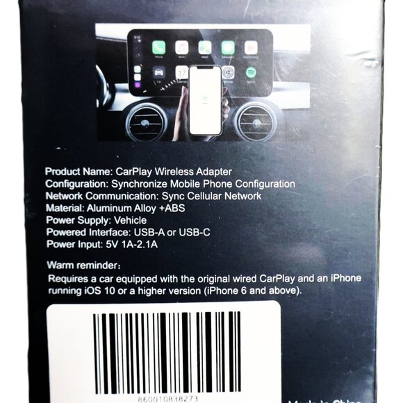 Wireless Carplay Adapter for Apple iPhone Plug and Play - Picture 10 of 11